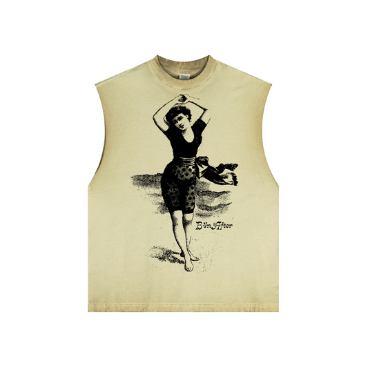 B4NAFTER “Beach Memory” Washed Tank