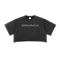 R&amp;B4nAfterDark – クロップド ロゴ Tシャツ