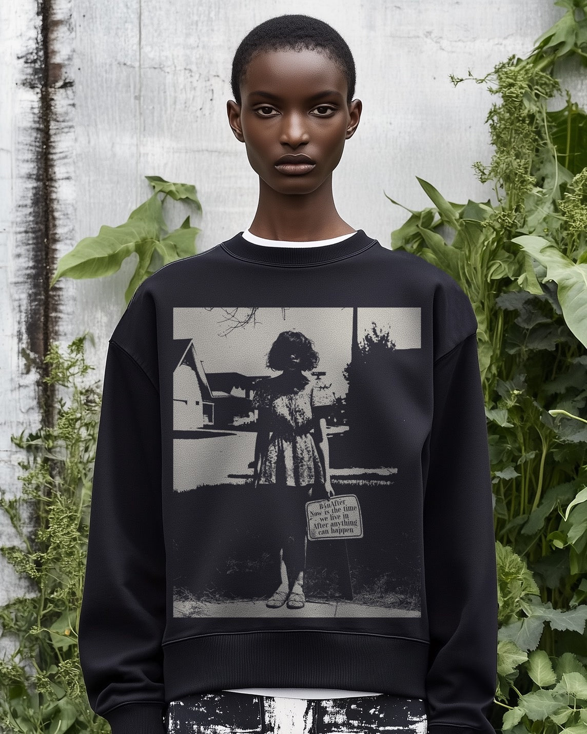 B4 Shadows Cropped Sweatshirt