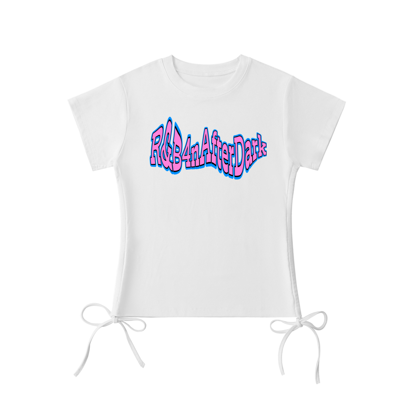 R&amp;B4nAfterDark — ドローストリングサイドTシャツ