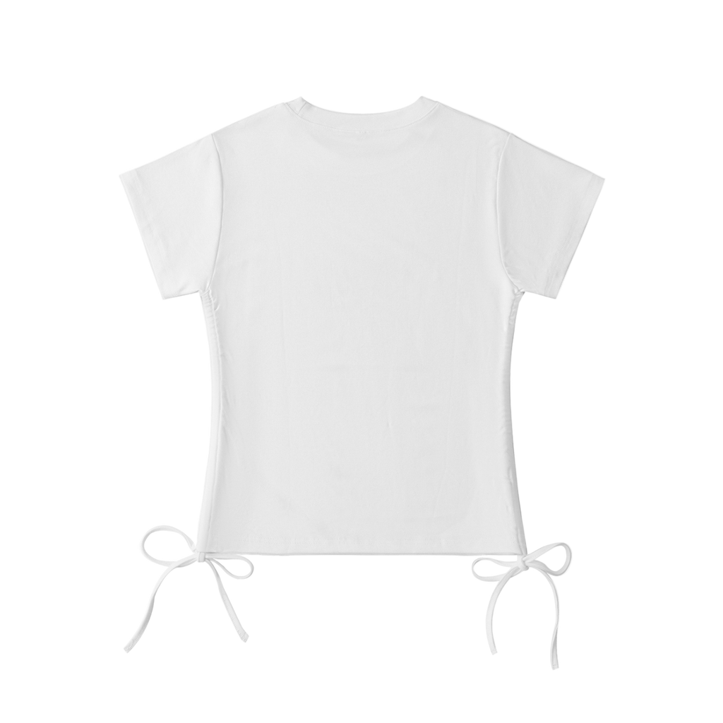 R&amp;B4nAfterDark — ドローストリングサイドTシャツ